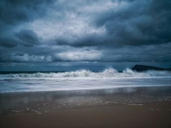 Scenic view of sea against sky