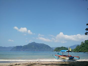 Scenic view of sea against sky