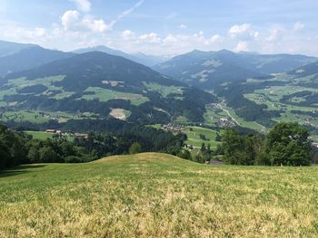 Scenic view of landscape against sky