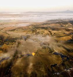 Gold coast view from hot air balloon