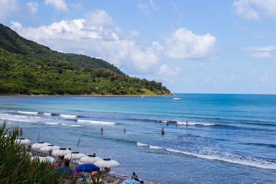 Scenic view of sea against sky