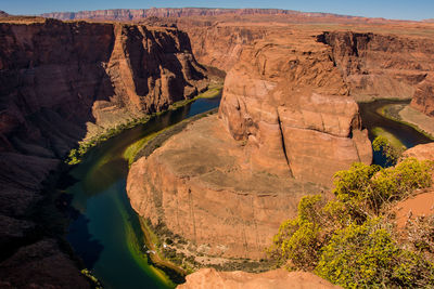 Scenic view of rock formation