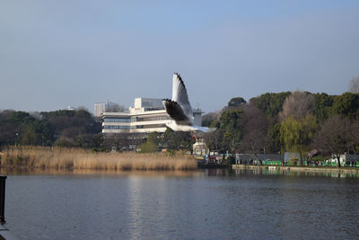 Built structure with trees in background