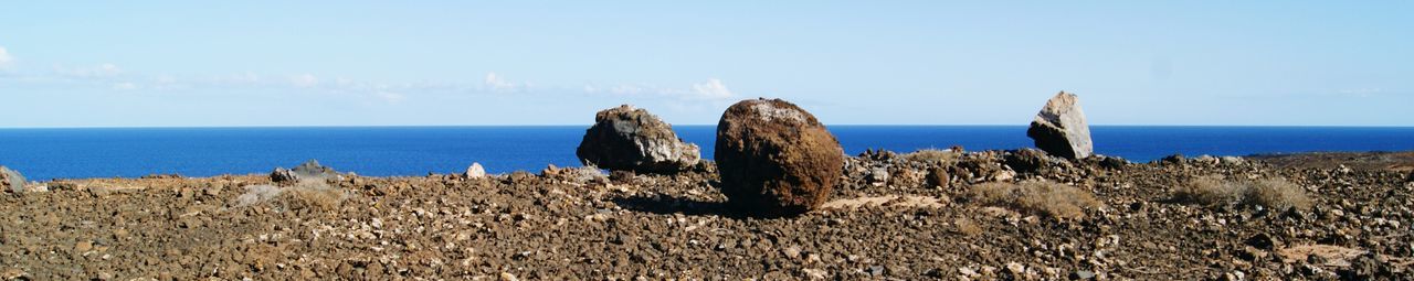 Scenic view of calm sea against sky