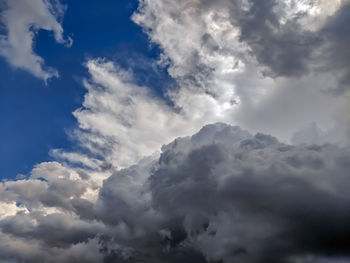 Low angle view of clouds in sky