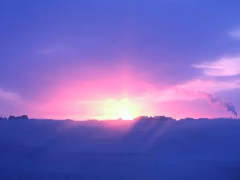 Scenic view of sky during sunset