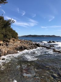 Scenic view of sea against sky