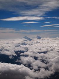 Aerial view of cloudy sky