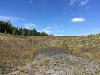 Scenic view of landscape against sky