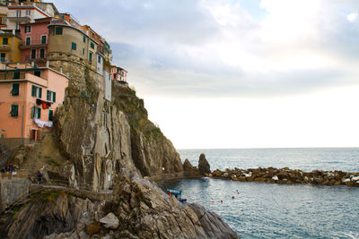 Panoramic view of sea against sky