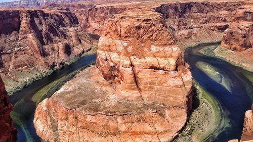 Rock formation in water