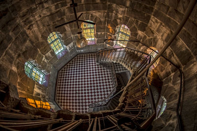 Low angle view of modern ceiling