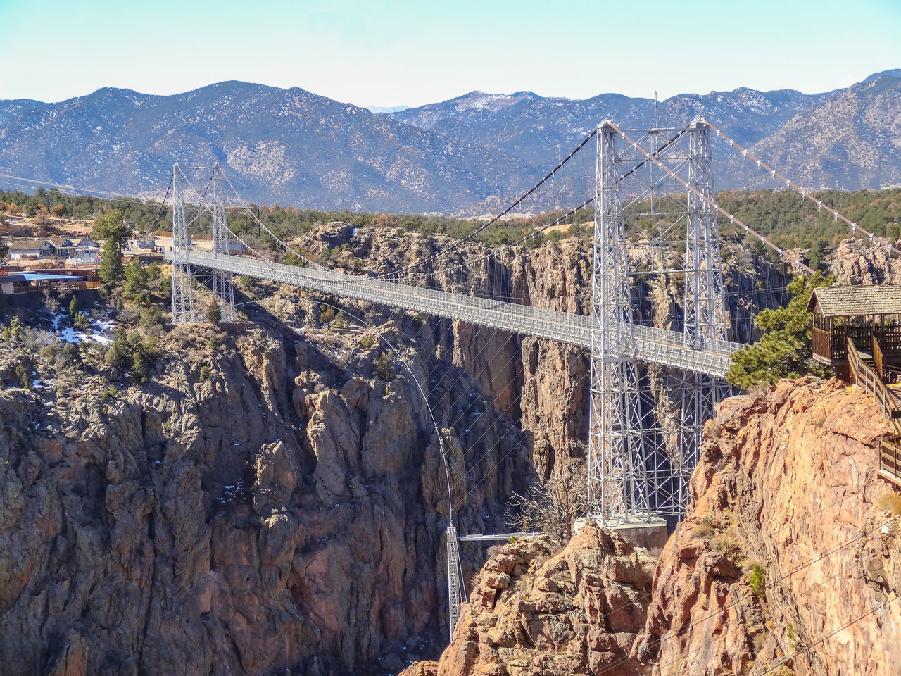 AERIAL VIEW OF A BRIDGE