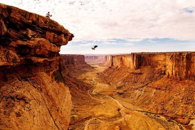 Scenic view of rock formation