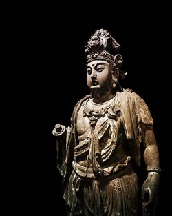 Low angle view of statue
