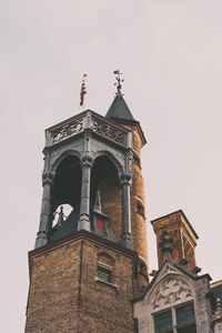 Low angle view of tower against clear sky