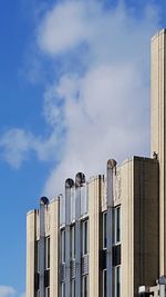 Low angle view of buildings against sky