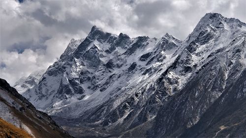 Swargarohini peaks 1,2,3 as viewed from har ki dun, uttarakhand, india