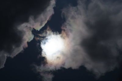 Low angle view of storm clouds in sky