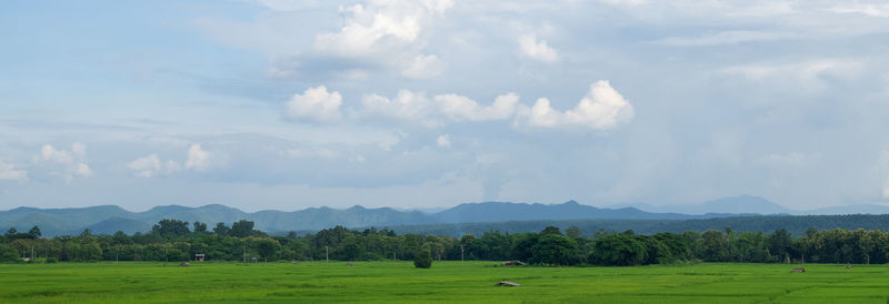 Panoramic view of landscape against sky