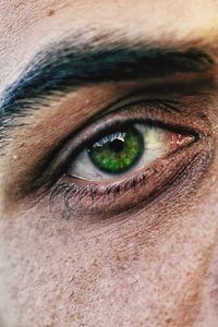 Close-up portrait of human eye