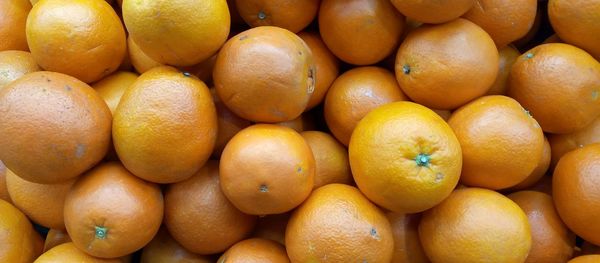 Full frame shot of oranges