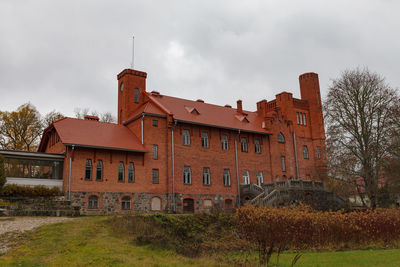 Low angle view of building against sky