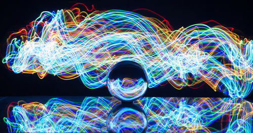 Light painting at night