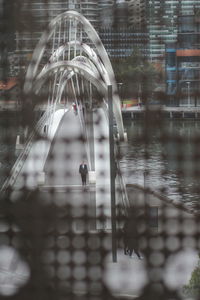 Reflection of buildings in water