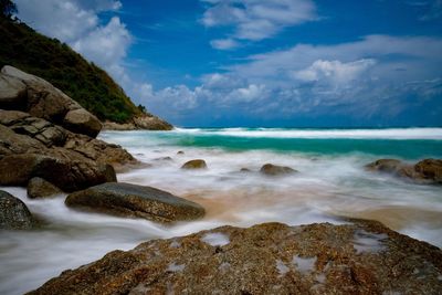 Scenic view of sea against sky