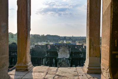 View of historical building against cloudy sky