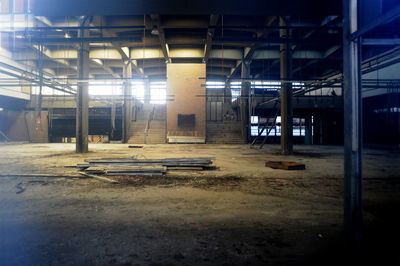 Interior of abandoned building