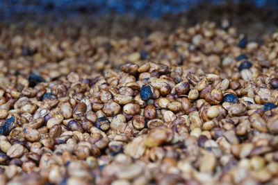 Full frame shot of roasted coffee beans