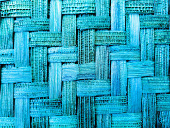 Full frame shot of blue textured pattern