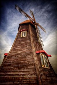 Low angle view of built structure against sky