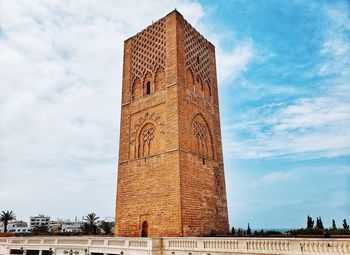 View of hassan tower in rabat, morocco