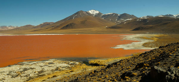 Scenic view of desert against sky