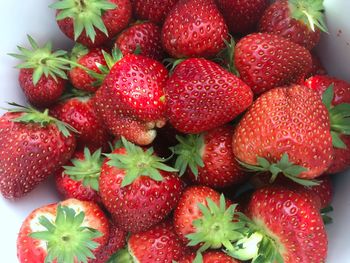 Full frame shot of strawberries