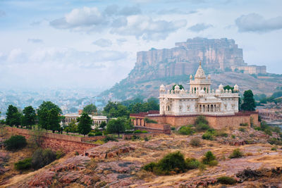 Jaswanth thada mausoleum, jodhpur, rajasthan, india