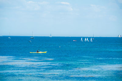 Scenic view of sea against sky