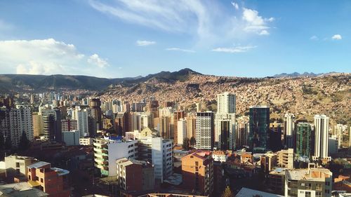 Aerial view of city