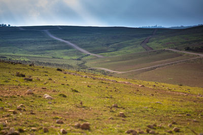 Scenic view of landscape against sky