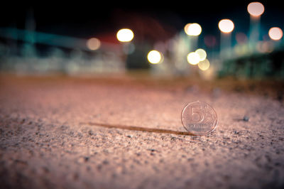 Defocused lights at night
