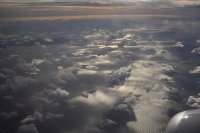 Aerial view of cloudscape