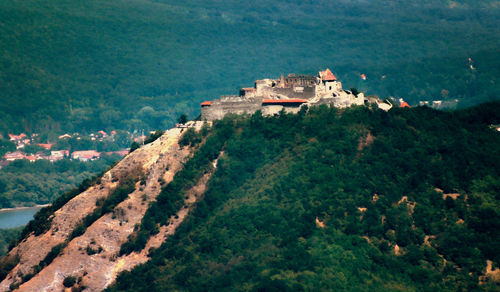 High angle shot of townscape