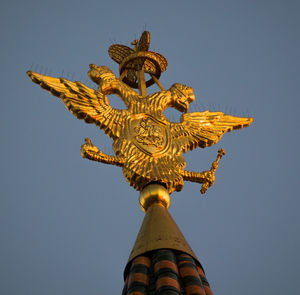 Low angle view of statue