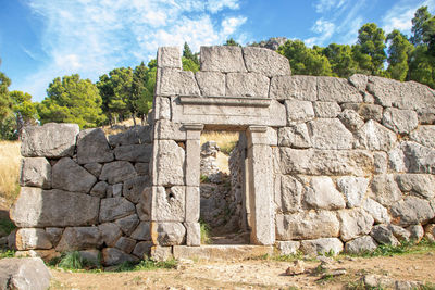 Old ruins against sky