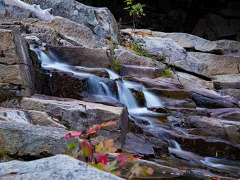 Scenic view of waterfall