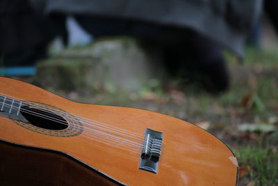 Close-up of guitar