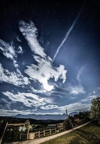 Scenic view of landscape against blue sky